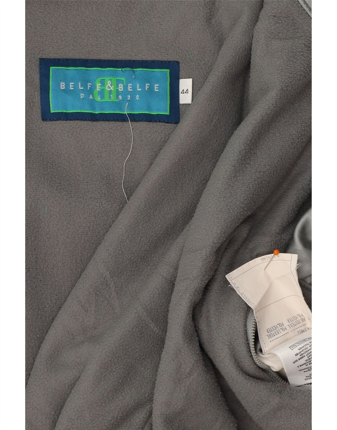 BELFE & BELFE Womens Oversized Windbreaker Jacket IT 44 Medium Grey