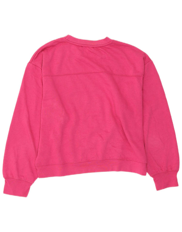 ZARA Womens Oversized Sweatshirt Jumper UK 16 Large Pink