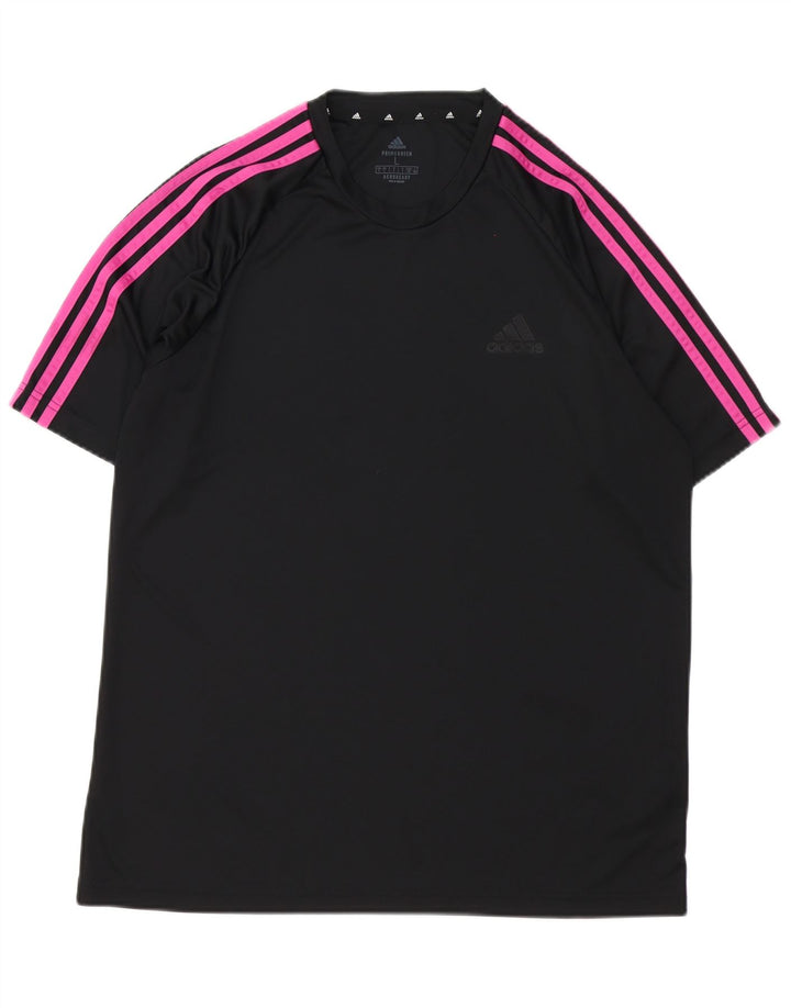 Adidas Mens Aeroready T-Shirt Top Large Black Polyester
