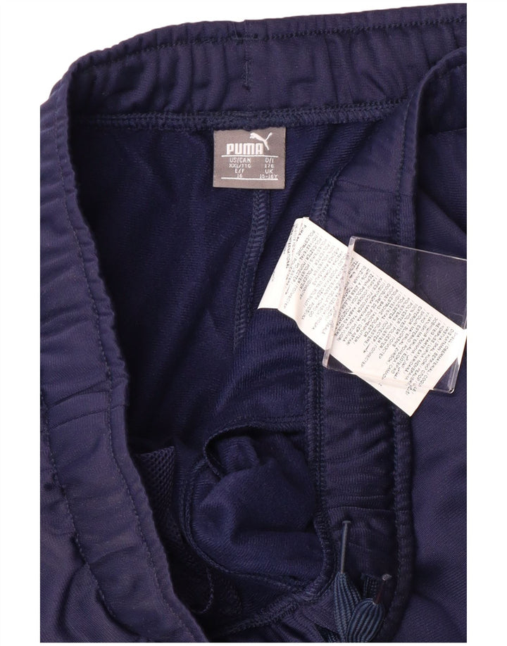 Puma Boys Tracksuit Trousers 15-16 Years  Navy Blue Polyester