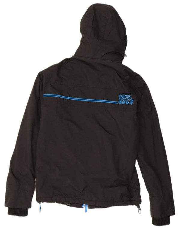 Superdry Mens The Windcheater Graphic Windbreaker Jacket UK 36 Small Black