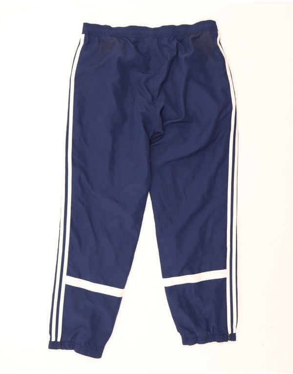 Adidas Mens Tracksuit Trousers Joggers Large  Navy Blue Polyester