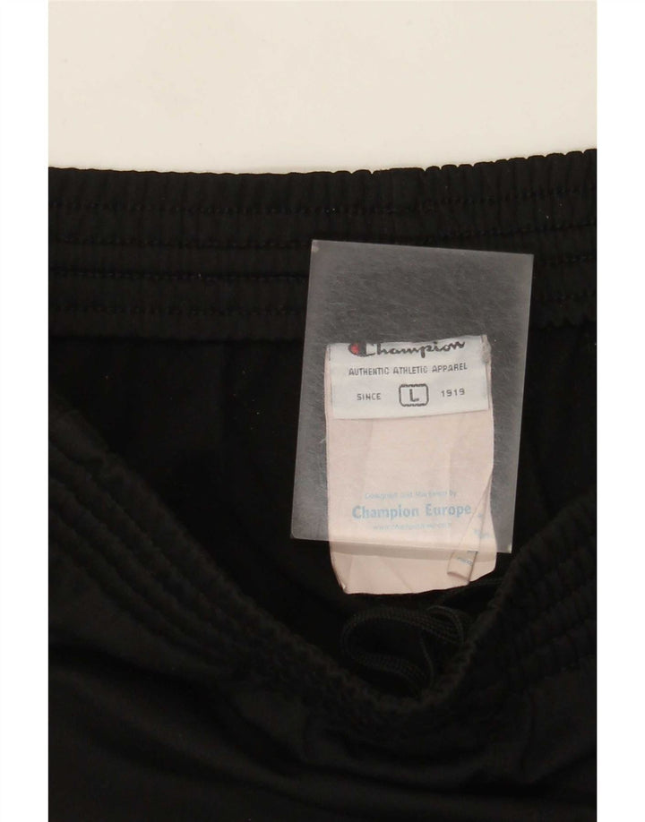 Champion Mens Tracksuit Trousers Large Black Polyester