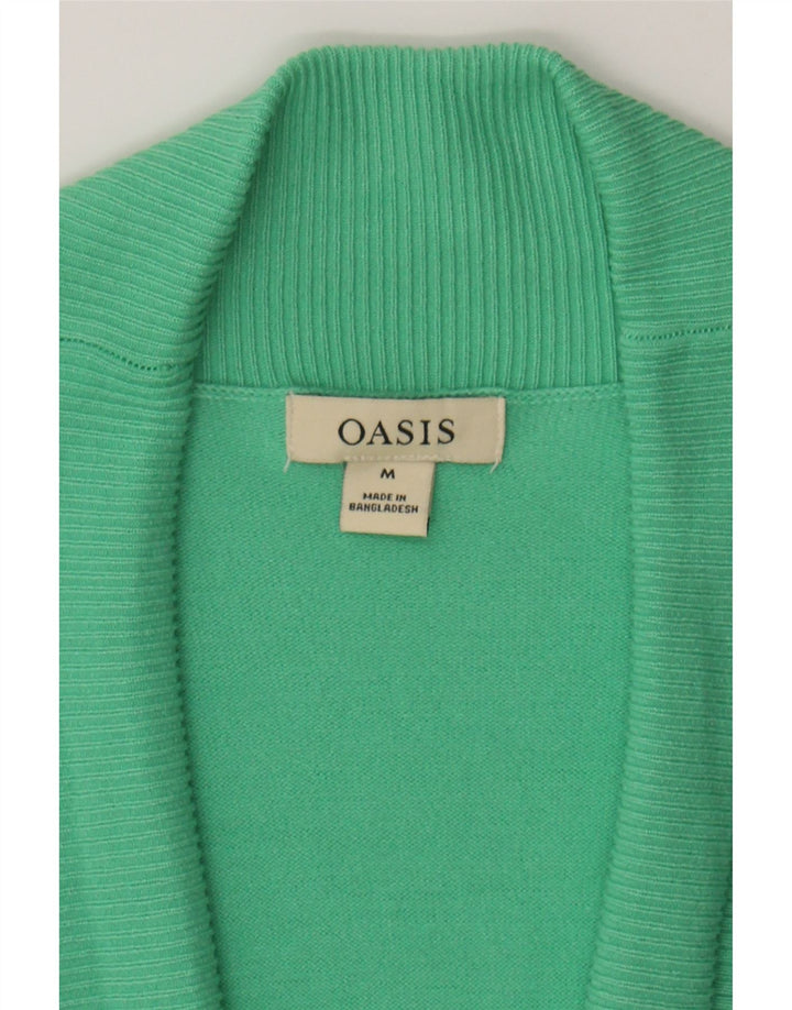 OASIS Womens Longline Open Cardigan Sweater UK 14 Medium Green Rayon Vintage Oasis and Second-Hand Oasis from Messina Hembry 