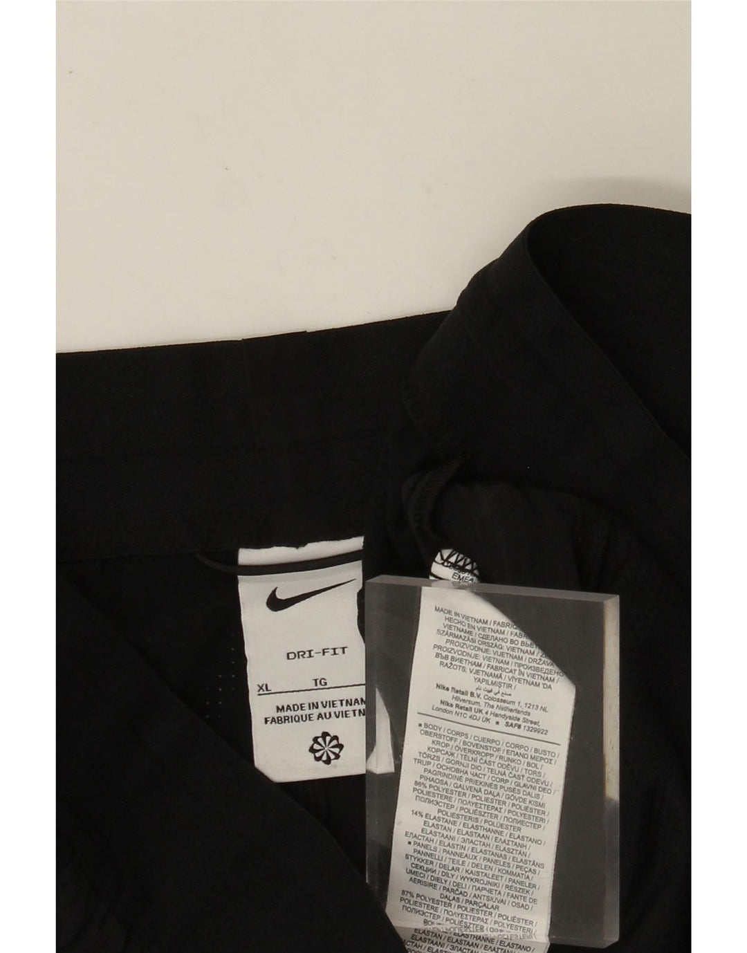 NIKE Womens Dri Fit Sport Shorts UK 18 XL  Black Polyester