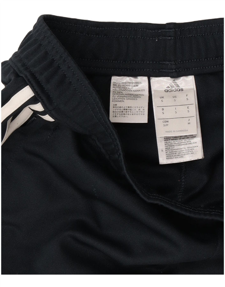 Adidas Mens Real Madrid Tracksuit Trousers Small Black Polyester