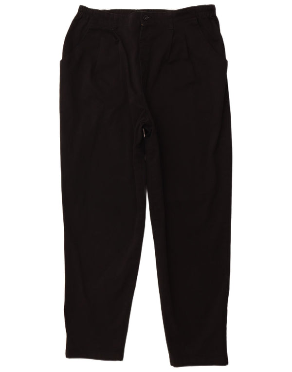 LEE Womens Relaxed Fit Chino Trousers US 22 3XL W40 L31 Black Cotton