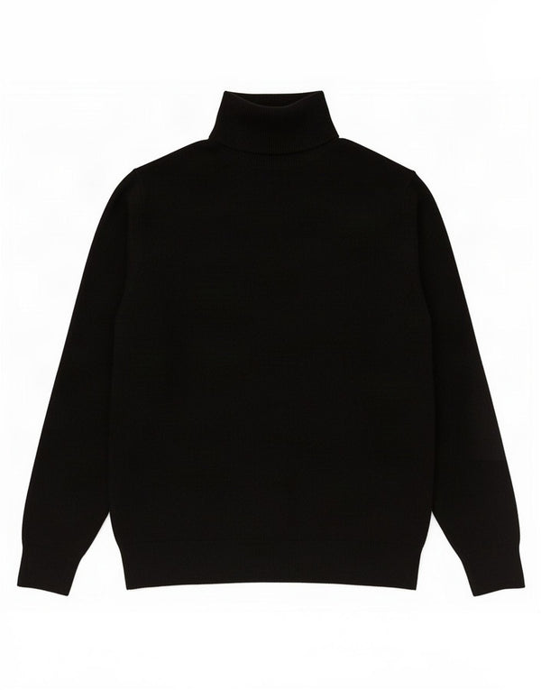 Marks & Spencer Womens Roll Neck Jumper Sweater UK 14 Medium Black