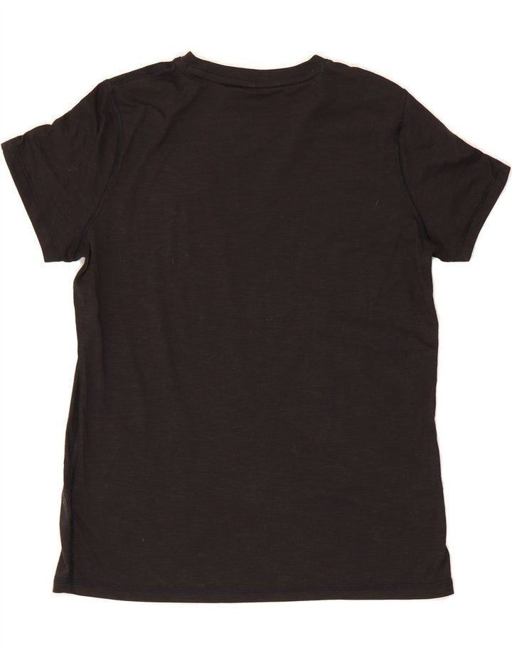 PUMA Womens Graphic T-Shirt Top UK 12 Medium Black Polyester Vintage Puma and Second-Hand Puma from Messina Hembry 