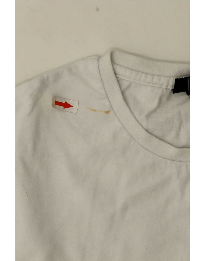 Ellesse Mens T-Shirt Top Large White Cotton