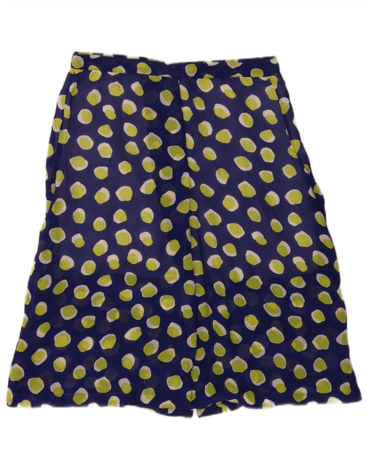 Vintage Womens A-Line Skirt W30 Medium Navy Blue Spotted