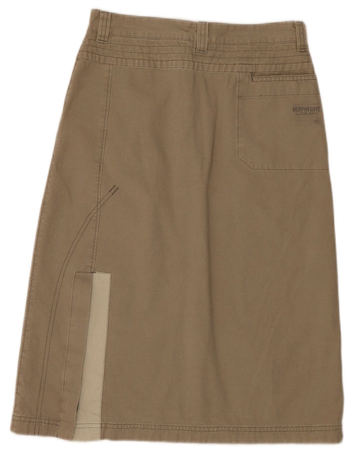 Murphy & Nye Womens Midi Skirt W28 Medium  Khaki