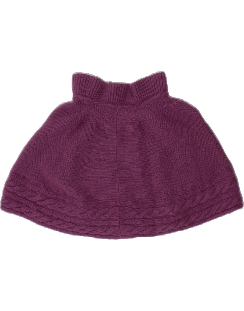 BENETTON Baby Girls Poncho Jumper 0-3 Months  Purple Wool Vintage Benetton and Second-Hand Benetton from Messina Hembry 