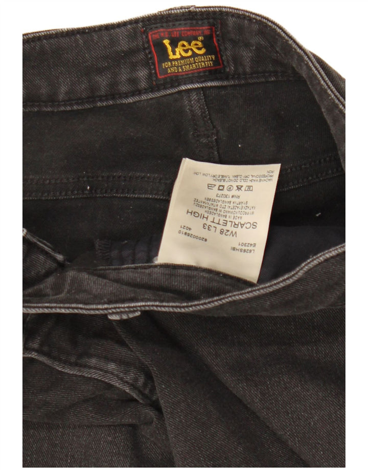 LEE Womens Scarlett High Skinny Jeans W28 L33 Black Cotton