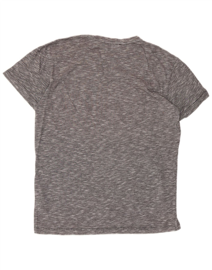 TRUSSARDI Mens T-Shirt Small Grey Flecked Cotton