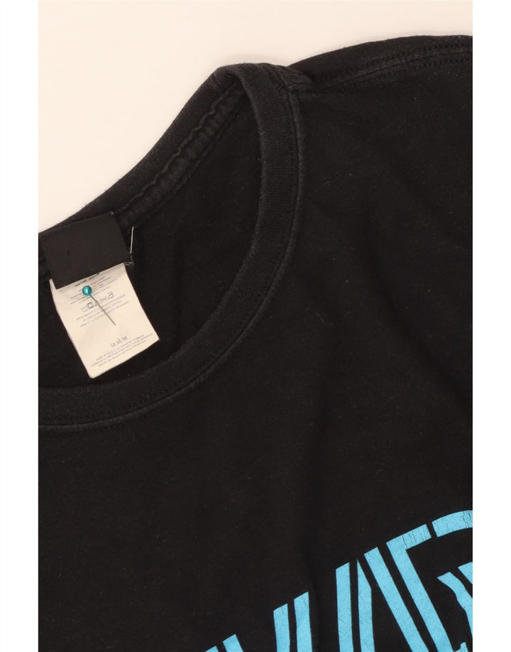 Quiksilver Mens Graphic T-Shirt Top Medium Black Cotton