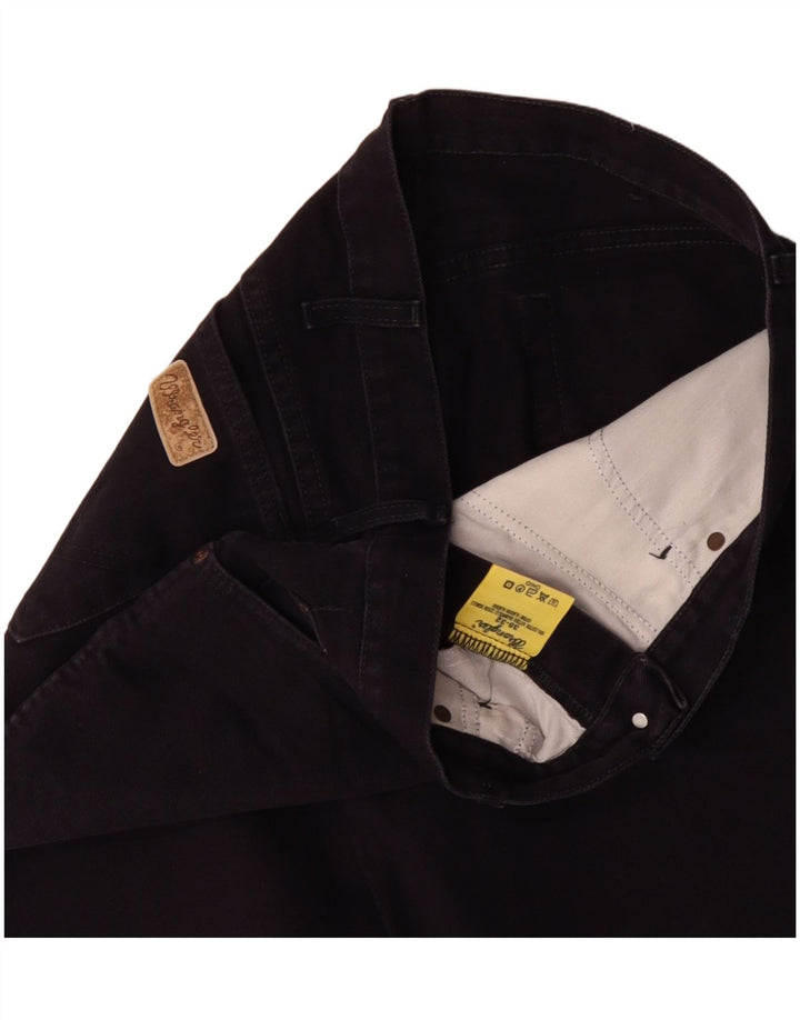 Wrangler Mens Ohio Straight Jeans W36 L28 Navy Blue Cotton