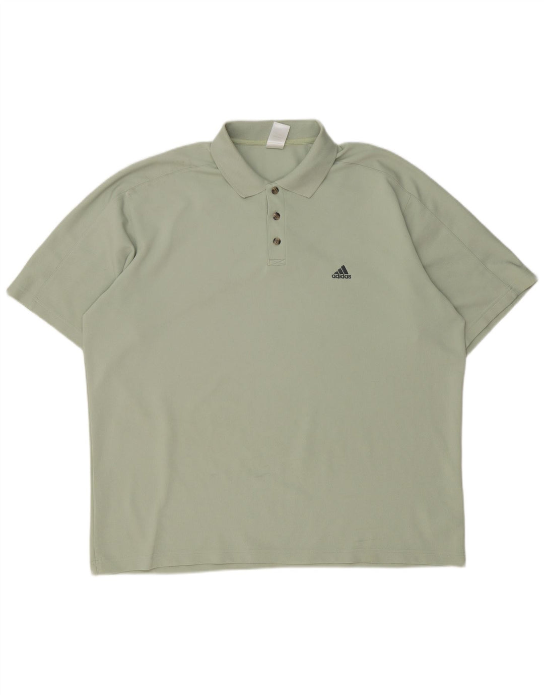 ADIDAS Mens Polo Shirt XL Green Polyester