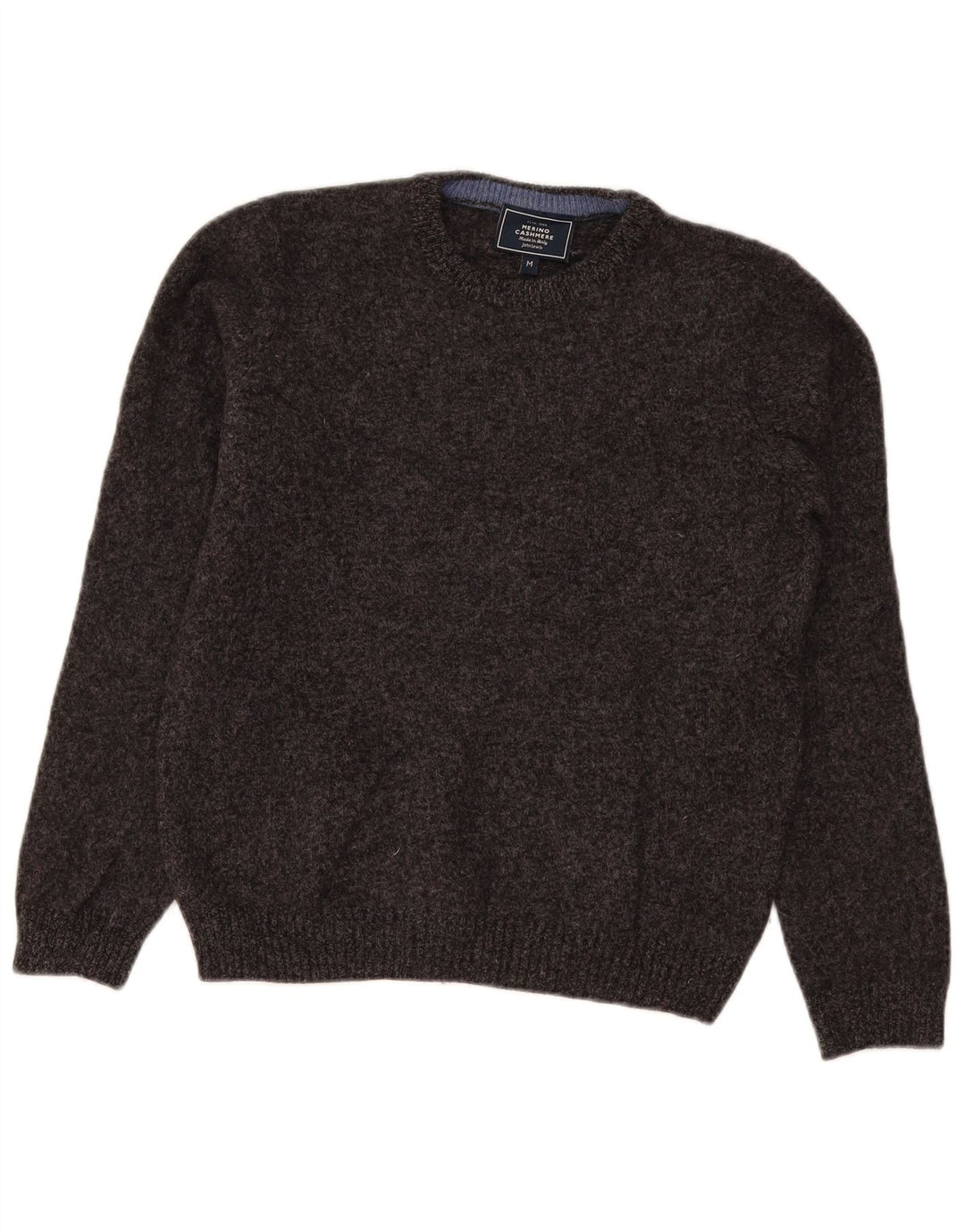 John Lewis Womens Crew Neck Jumper Sweater UK 14 Medium Grey Lambswool