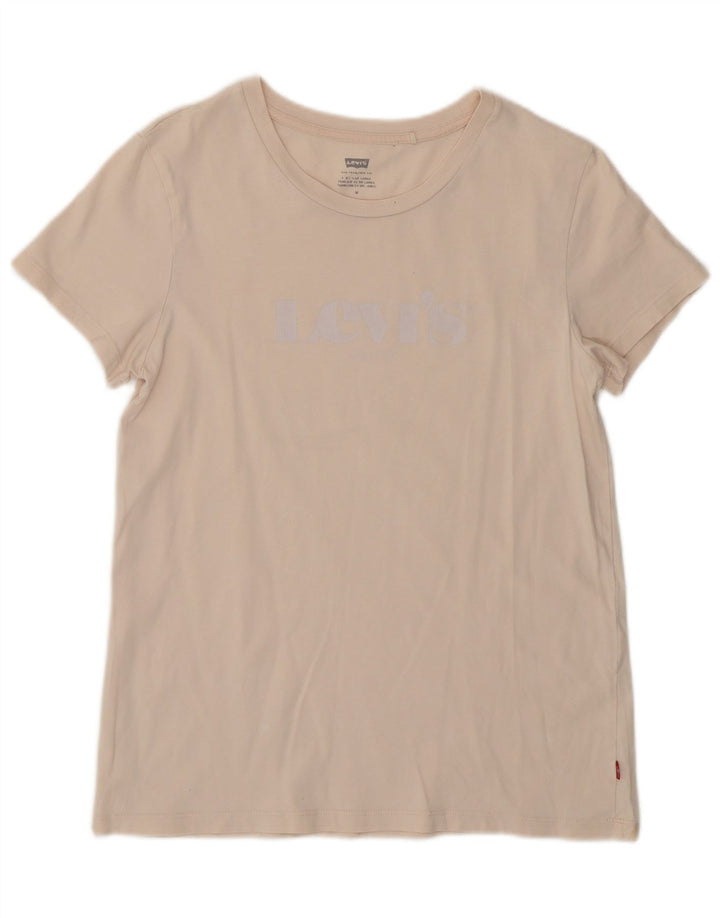 Levi's Womens T-Shirt Top UK 12 Medium Pink