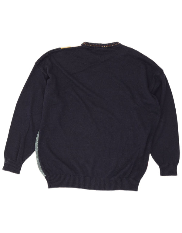 Signe Incognito Mens By C&A Crew Neck Jumper Sweater Large Navy Blue