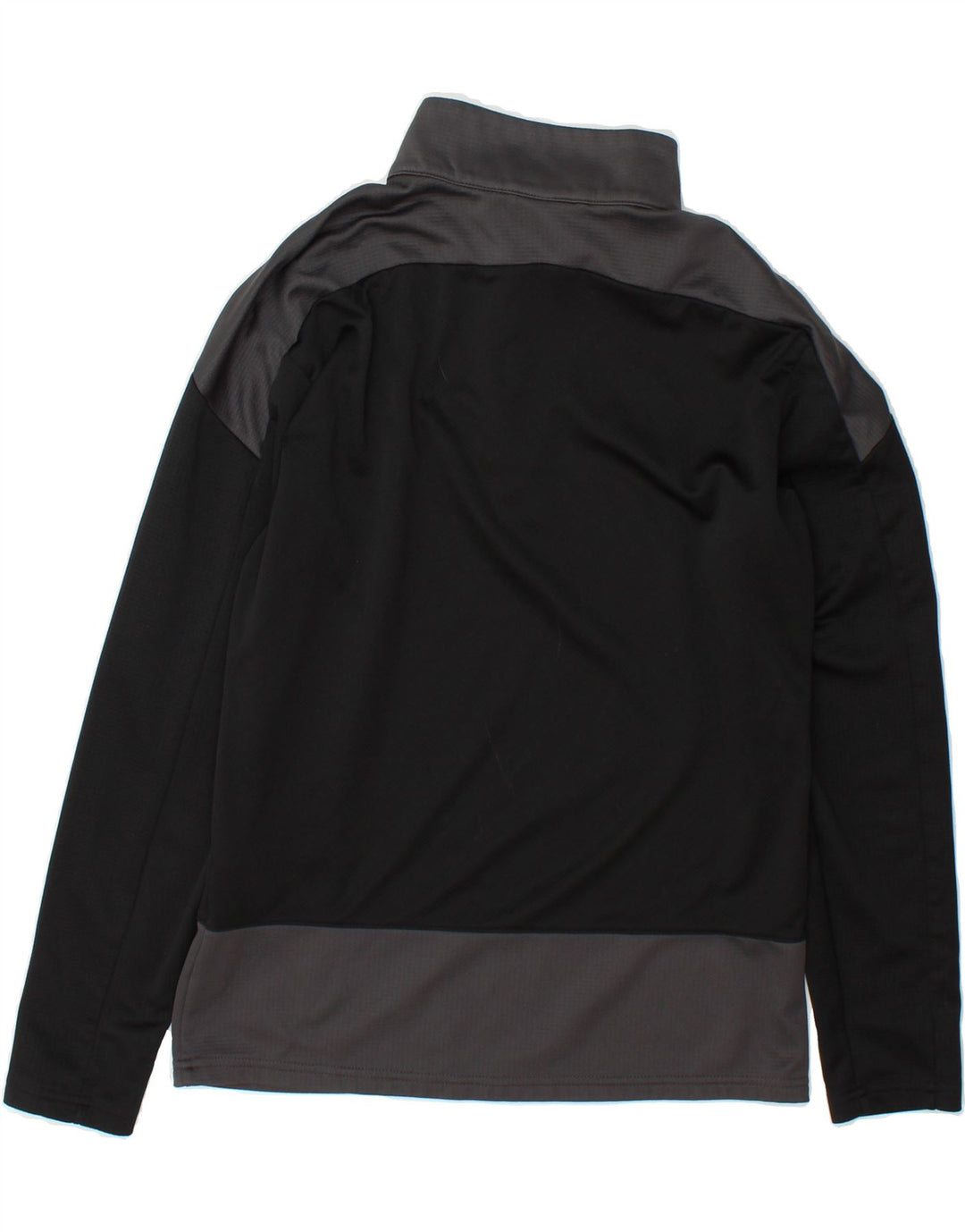 PUMA Mens Zip Neck Pullover Tracksuit Top Small Black Colourblock Vintage Puma and Second-Hand Puma from Messina Hembry 