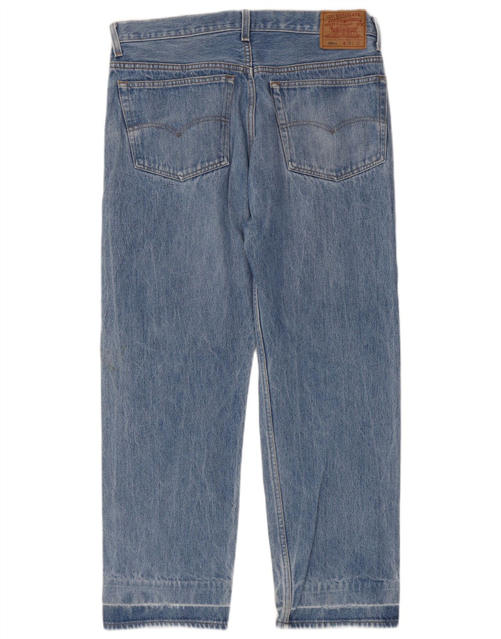 Levi's Mens 501 Straight Jeans W38 L29 Blue Cotton