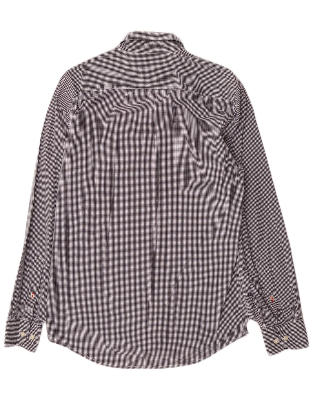 Tommy Hilfiger Mens Regular Fit Shirt Medium Black Gingham