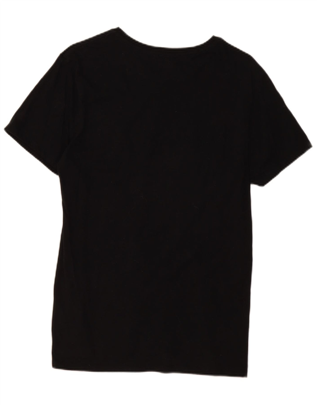 Lacoste Womens T-Shirt Top UK 14 Medium Black Cotton