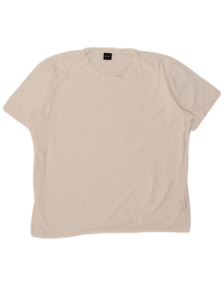 Hugo Boss Mens T-Shirt Top 2XL White