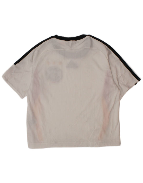 Adidas Boys Deutscher Fussball Bund Graphic T-Shirt Top 3-4 Years White