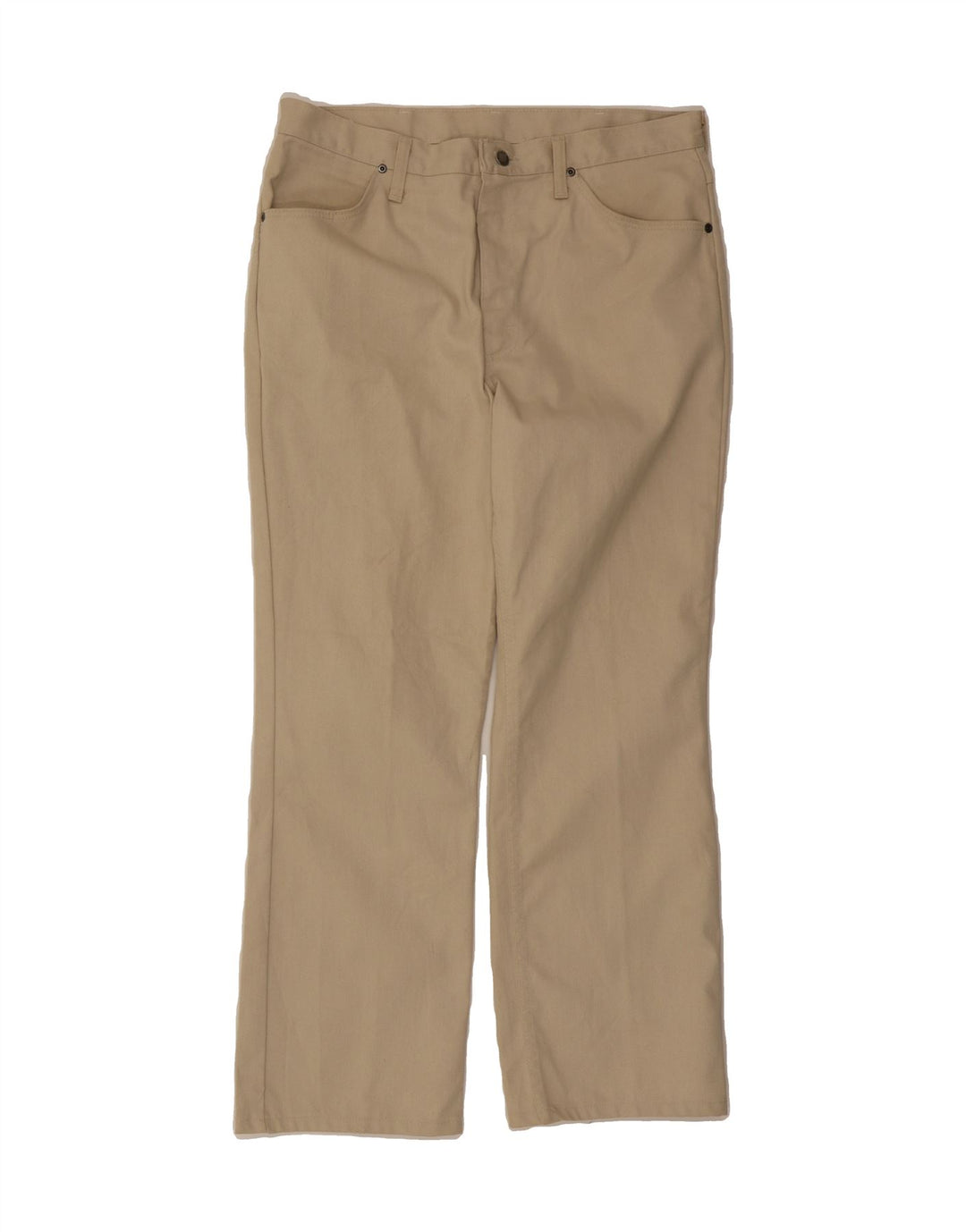 RUSTLER Mens Straight Casual Trousers W36 L30 Beige Vintage Rustler and Second-Hand Rustler from Messina Hembry 