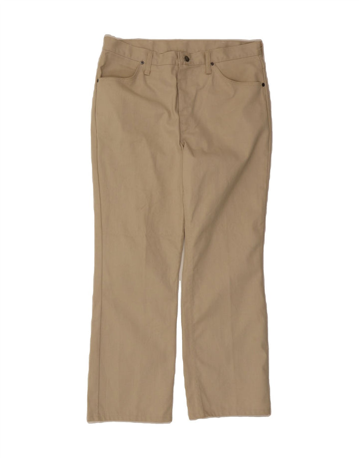 RUSTLER Mens Straight Casual Trousers W36 L30 Beige Vintage Rustler and Second-Hand Rustler from Messina Hembry 