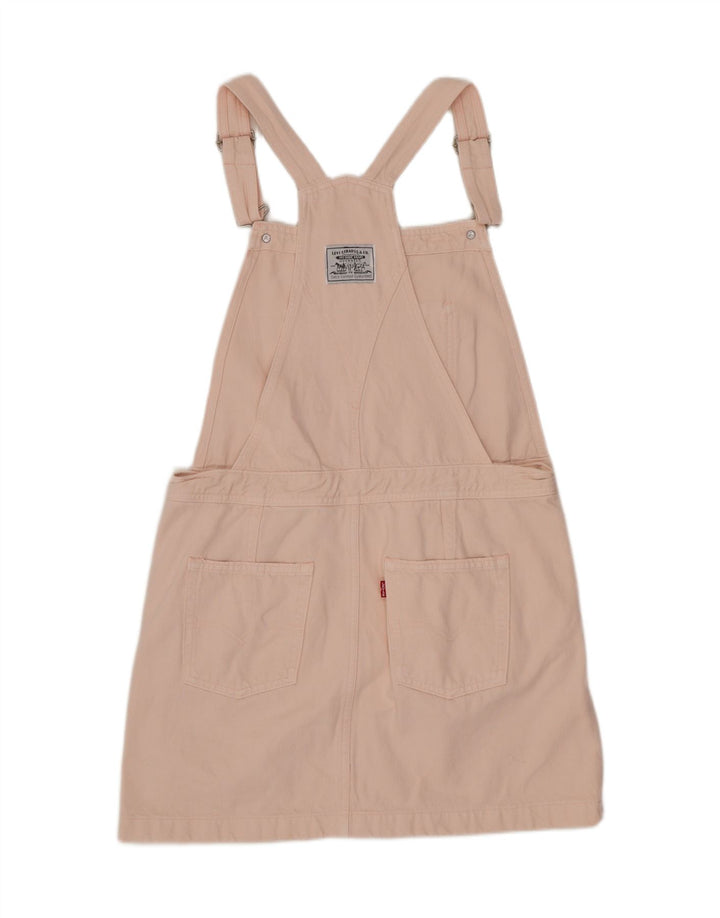 Levi's Womens Dungarees Denim Skirt Medium W34  Pink Cotton