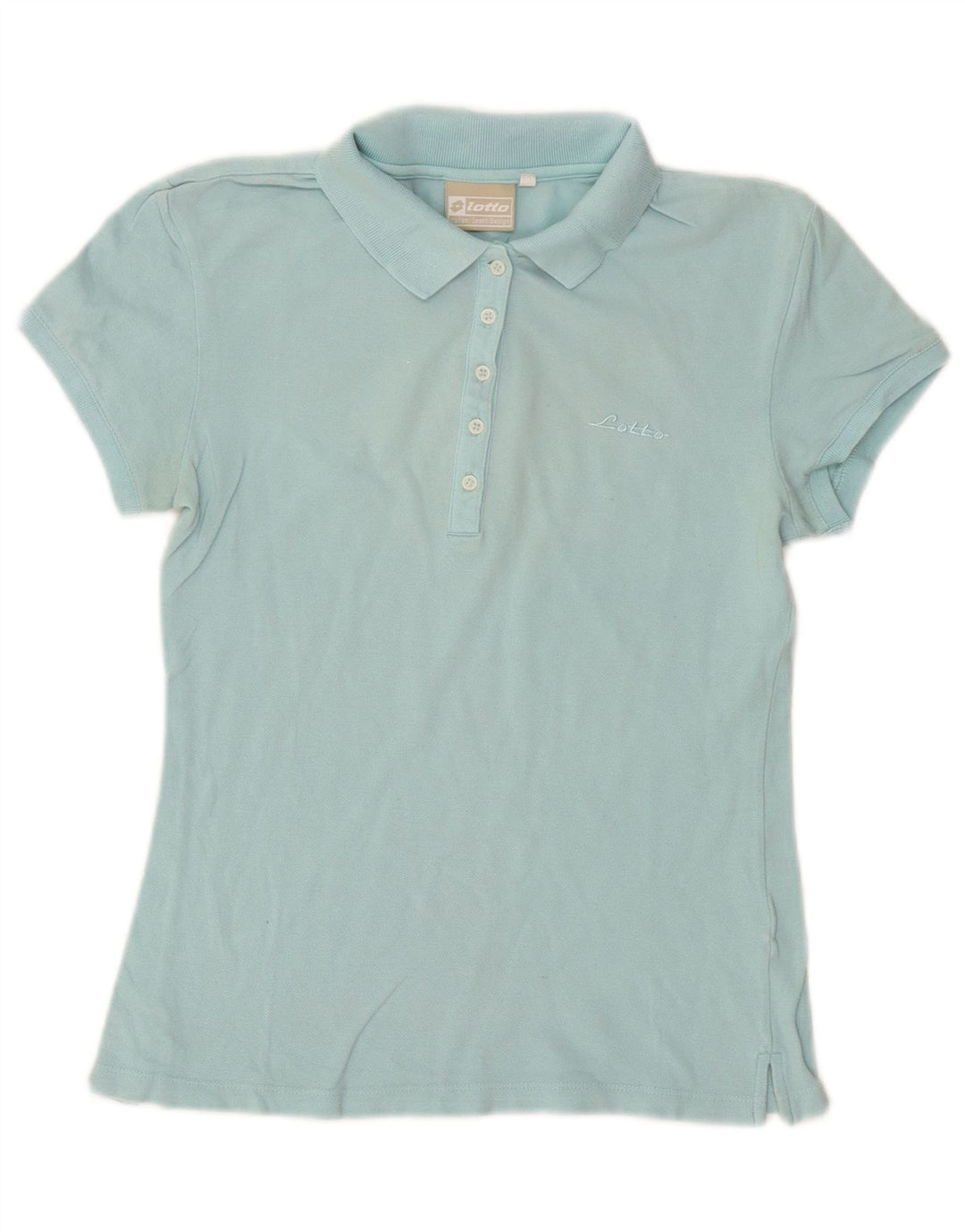 Lotto Womens Polo Shirt UK 14 Large Blue
