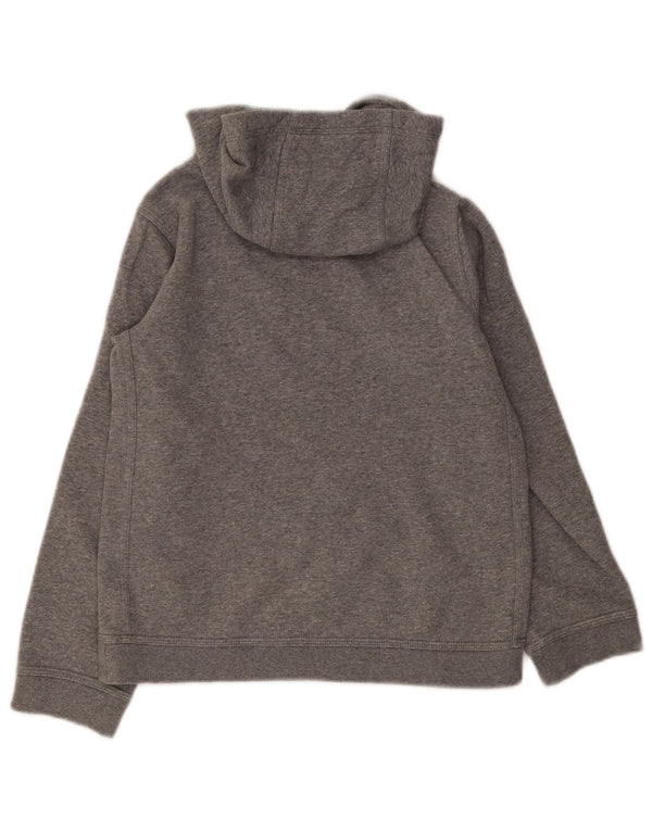 Nike Boys Hoodie Jumper 10-11 Years Medium Grey Cotton