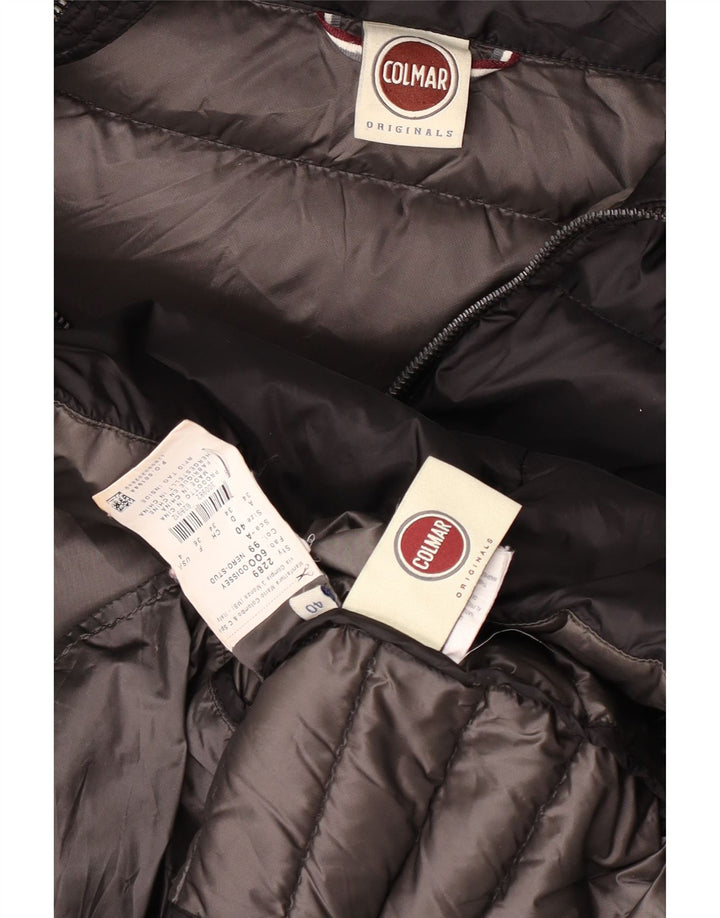 Colmar Womens Hooded Padded Coat IT 40 Small Black Polyamide