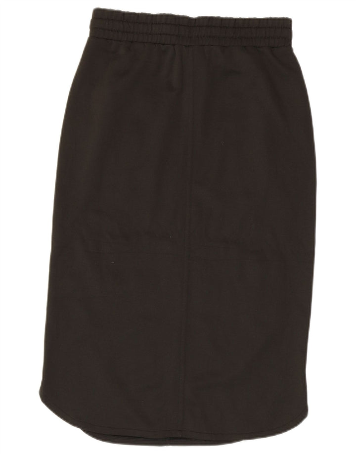 BENETTON Womens Midi Skirt Small W27  Khaki Polyester