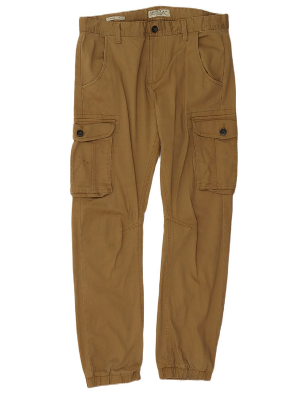 CALLIOPE Mens Firenze Joggers Cargo Trousers IT 44 XS W32 L28 Beige