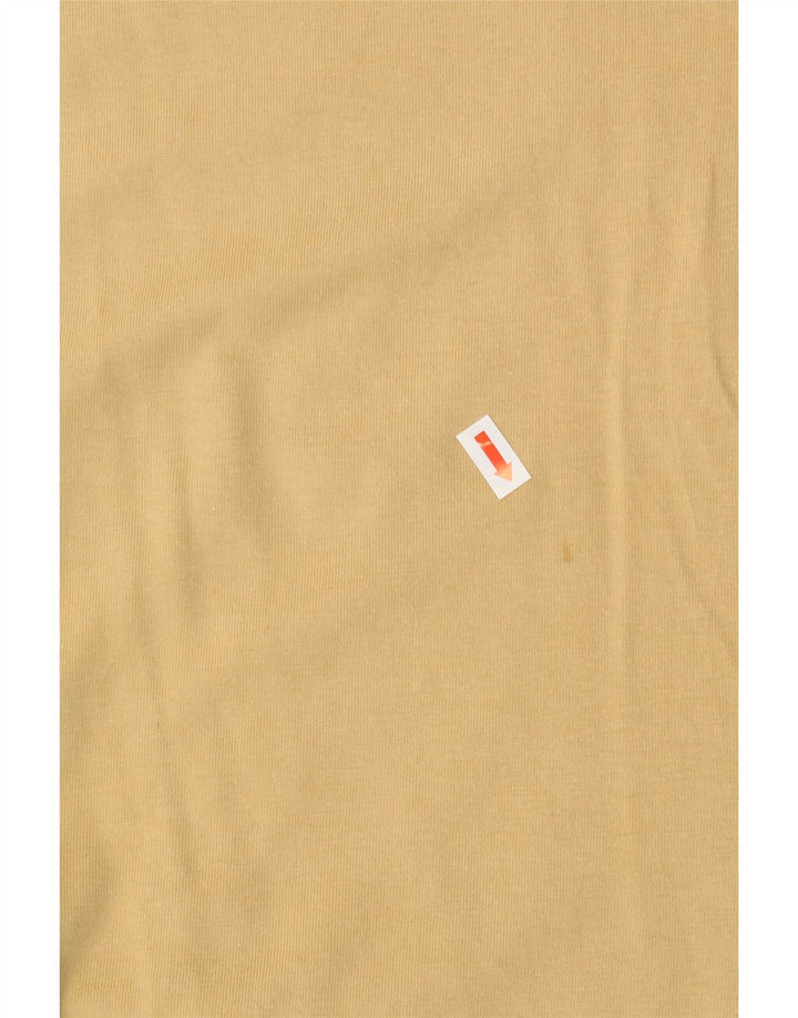 ADIDAS Womens T-Shirt Top UK 14 Medium Yellow