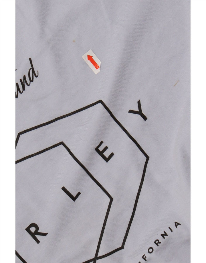 HURLEY Mens Graphic T-Shirt Top Medium Blue Cotton