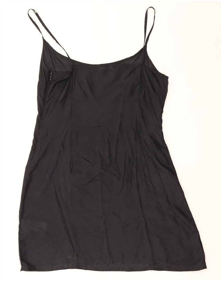 HOSS INTROPIA Womens See Through Slip Dress UK 12 Medium Black Polyamide Vintage Hoss Intropia and Second-Hand Hoss Intropia from Messina Hembry 