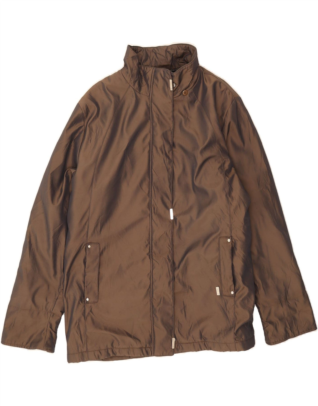 LONDON FOG Womens Bomber Jacket UK 20 2XL Brown Polyester Vintage London Fog and Second-Hand London Fog from Messina Hembry 
