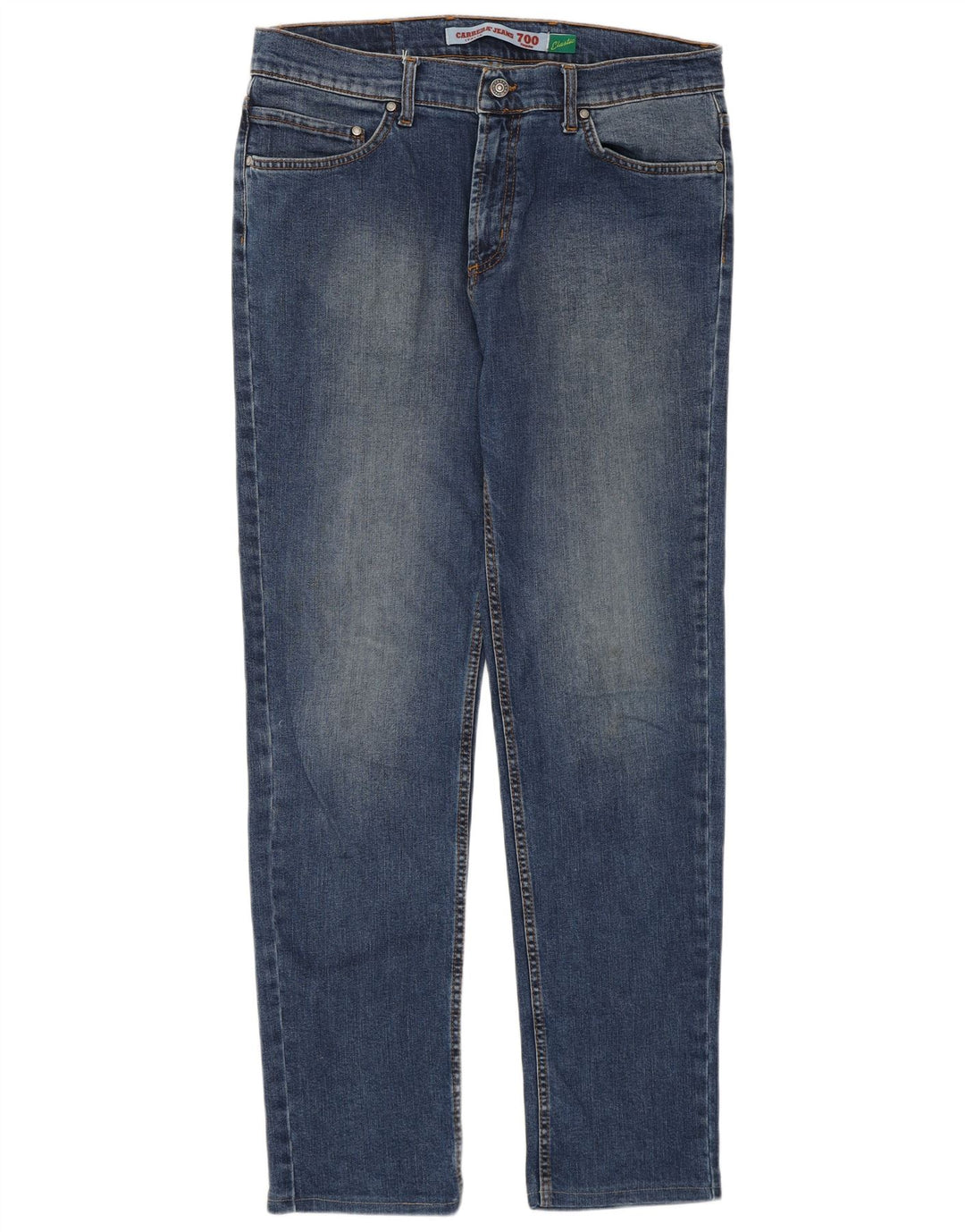 Carrera Womens 700 Regular Straight Jeans W34 L32 Blue Cotton