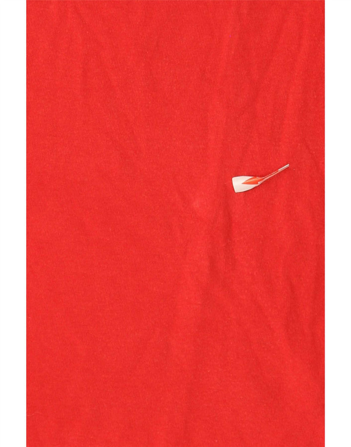 Adidas Mens Graphic T-Shirt Top Medium Red Cotton