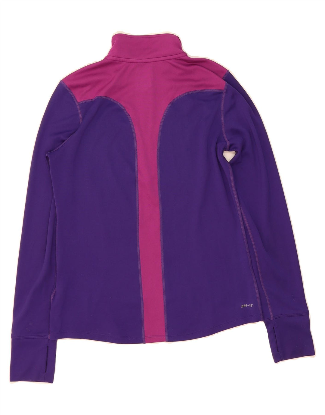 NIKE Womens Pullover Tracksuit Top UK 12 Medium Purple Colourblock Vintage Nike and Second-Hand Nike from Messina Hembry 