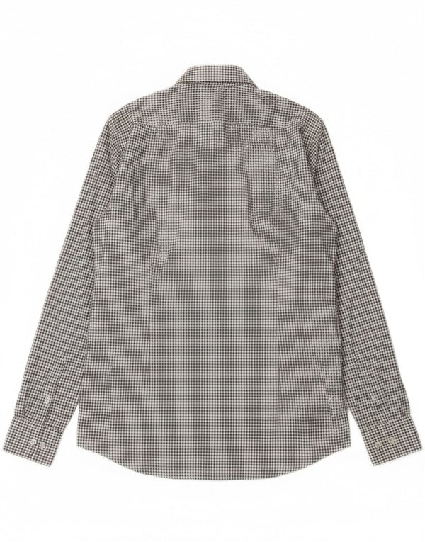 Hugo Boss Mens Slim Fit Shirt Size 38 15 Medium White Check
