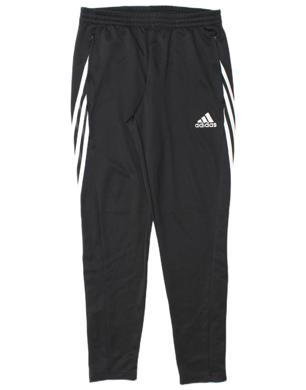 Adidas Mens Climalite Tracksuit Trousers Medium Black Polyester