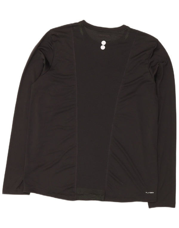 Reebok Mens Top Long Sleeve Large Black Polyester
