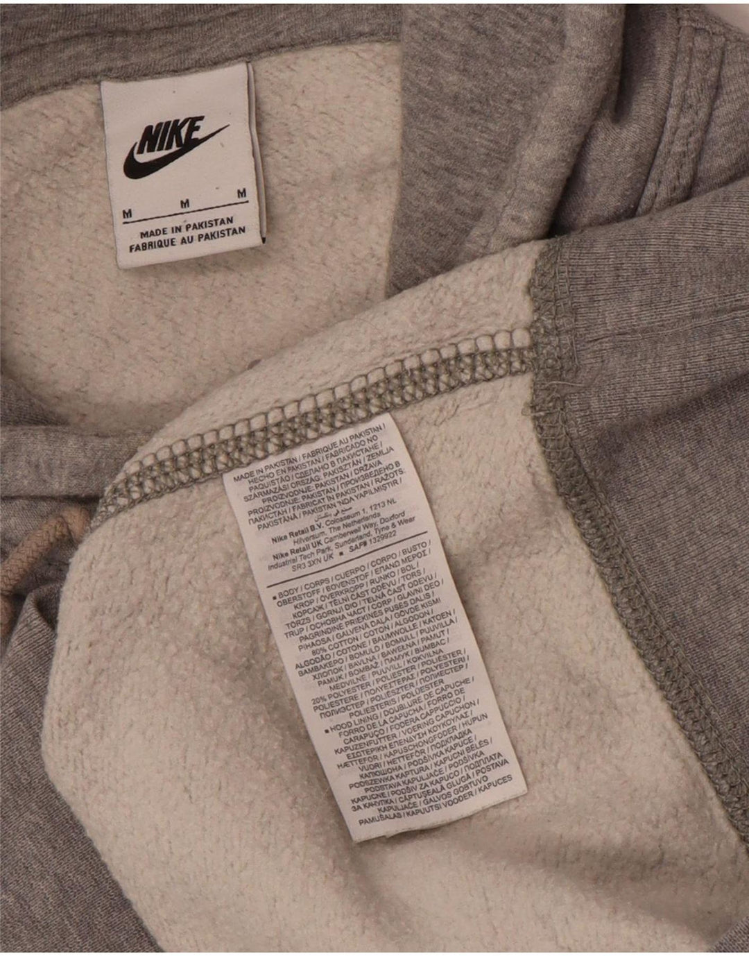 Nike Mens Hoodie Jumper Medium Grey